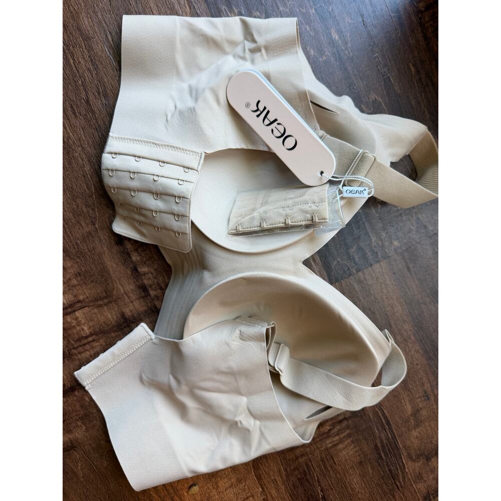 OEAK seamless bra size medium beige NEW - Picture 5 of 6